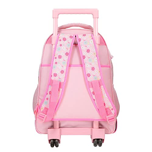 Roll Road Coffee shop Mochila Compact 2 Ruedas Rosa 32x43x21 cms Poliéster 28,9L