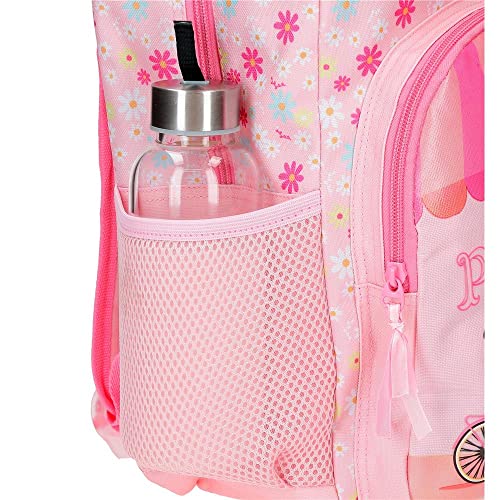 Roll Road Coffee shop Mochila Compact 2 Ruedas Rosa 32x43x21 cms Poliéster 28,9L