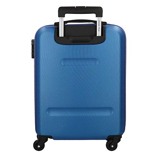 Roll Road Flex Maleta de cabina Azul 38x54x20 cms Rígida ABS Cierre combinación 35L 2,5Kgs 4 Ruedas Equipaje de Mano