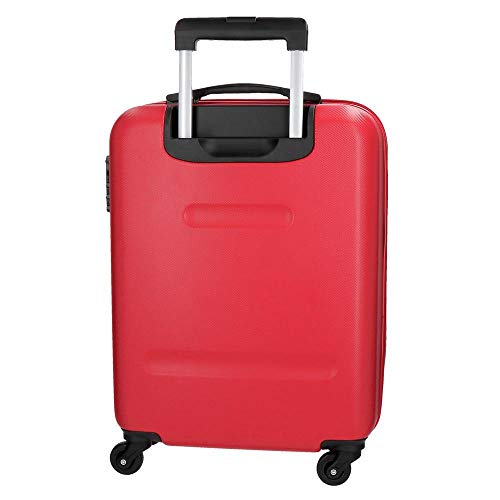 Roll Road Flex Maleta de cabina rojo 38x54x20 cms Rígida ABS Cierre combinación 35L 2,5Kgs 4 Ruedas Equipaje de Mano