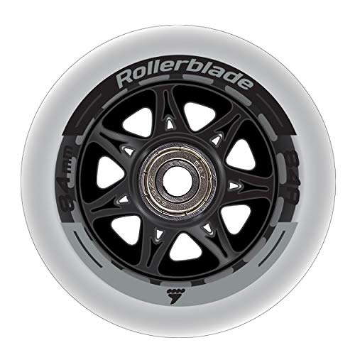 Rollerblade Wheelkit 84mm 84A, SG7 Rodamientos, 8 unidades, transparente, US Unisex ST