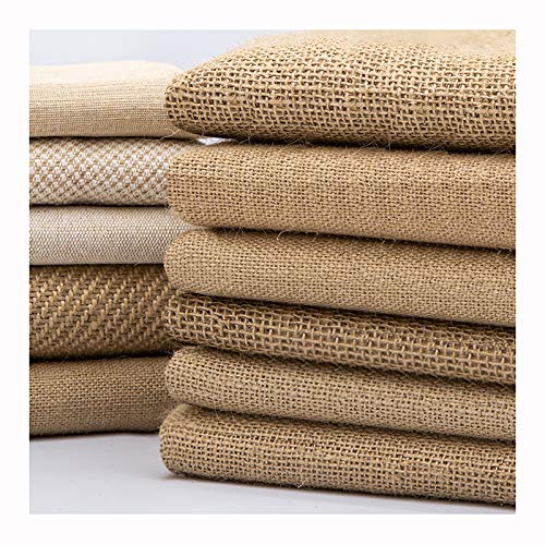 Rollo de Arpillera Natural Tela por Metros de Arpillera Para Manualidades Textiles, Decoraciones - Ancho 150cm(Color:Style2)