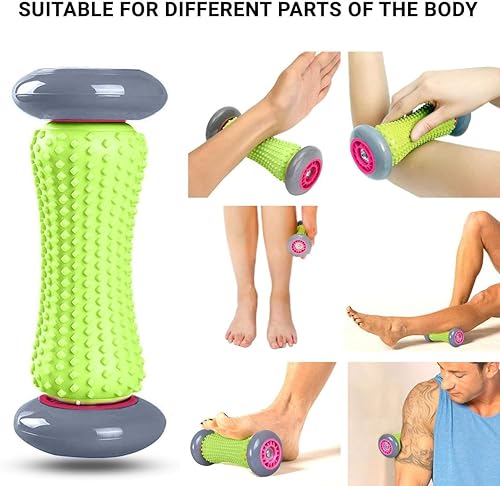 ROMIX Rodillo de Masaje de Pies, Ergonómico Masajeadores de Pies para Fascitis Plantar Recuperación y Relajación de Músculos Tensos, Acupresión Masajeadores Roller para Espalda Brazos Alivio Dolor