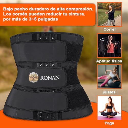 RONAN-FAJA REDUCTORA -FAJA DEPORTE MUJER-FAJA DEPORTE HOMBRE-FAJA TERMICA REDUCTORA -FAJA POSTPARTO REDUCTORA-CORSET REDUCTORA-FAJA NEOPRENO HOMBRE-FAJA LUMBAR TRABAJO-FAJA PARA ABDOMEN (XXX-Large)