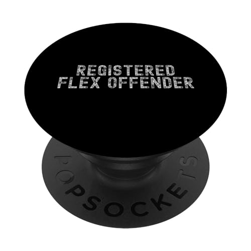 Ropa de gimnasio para culturista Flex Offender registrada PopSockets PopGrip Intercambiable