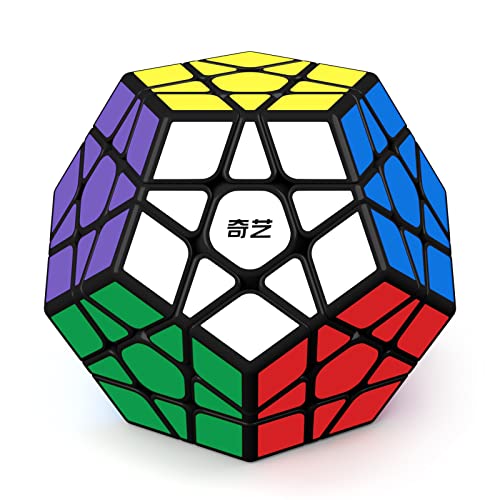 ROXENDA Dodecaedro Cube, Cubo Mágico de Pentagonal Speed Cube, Súper Duradero y Fácil Giro, Pegatinas Versión