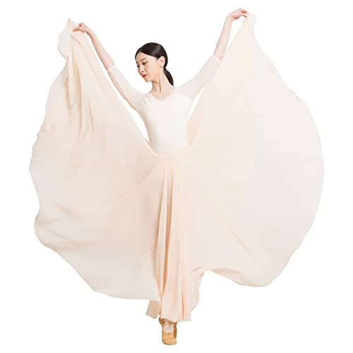 ROYAL SMEELA Ropa Danza contemporanea Adulto Mujer Vestido Baile Moderno Adulto Vestidos Danza contemporanea Vestido de Danza lírica Vestido de Danza Ballet Mujer Maillot Ballet+Falda de 720 Grados