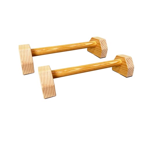 RPM Power Barras paralelas de Madera (Pareja) - Barras Push up para Ejercicios calistenia y Entrenamientos de Fuerza Superior del Cuerpo