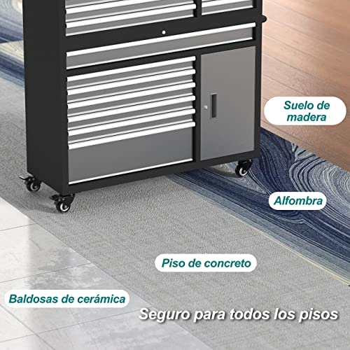 Ruedas giratorias 100 mm Ruedas de alta resistencia Ruedas con freno de seguridad Ruedas para muebles pesados Capacidad total 600 KG por juego de 4 (2 con freno y 2 sin freno)