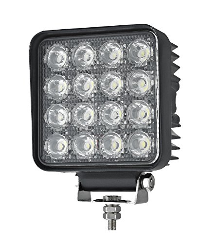 Ryme Automotive Foco de Trabajo LED con Interruptor Encendido · 48W - 2200 Lúmenes - ON/OFF · 12-24V · IP67 · Faro LED adicional Camión, Coche 4x4, Tractor