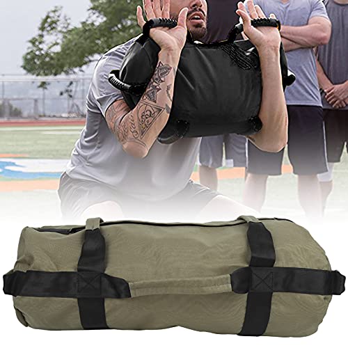 Saco de Arena para Gimnasio de Entrenamiento 48x20cm Saco de Arena para Levantamiento de Pesas para Ejercicios al Aire Libre para Entrenamiento de Fuerza Funcional