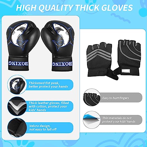 Saco de Boxeo para niños - 160 cm Free Standing Boxing Bag Set con Guantes de Boxeo - Exquisito Pattern Sports Toys Tumbler Sandbag for Training Karate Taekwondo MMA