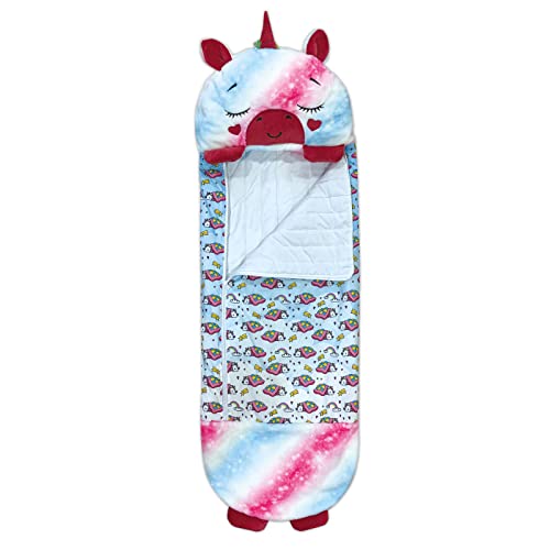 Saco de Dormir Niños Almohada Peluche Convertible 2 en 1【 Saco Infantil Unicornio Uri Unicorn 165cm 】