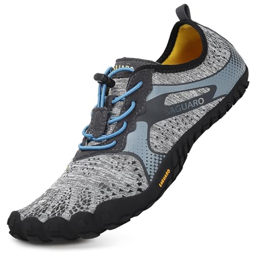 SAGUARO Zapatos de Agua Hombre Surf Piscina Playa Fitness Deportes Escarpines para Mujer Antideslizante Transpirables Gris 44