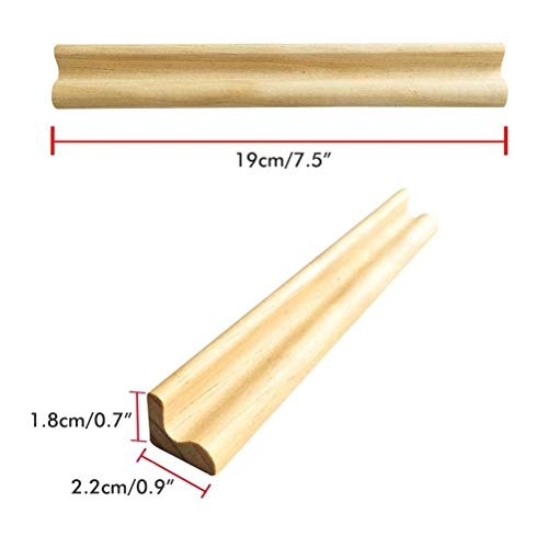 Sahgsa 4PCS Juego de Soporte de dominó, estantes de Madera para dominó, bandejas de Dominó de Primera Calidad