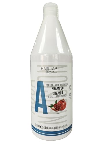 SALERM - Champú Hidratante - Hair Lab Granada - 1200 ml - Limpieza Suave - Apto para Uso Diario - con Vitaminas A, B y C - sin Parabenos - Vegano - Olor a Fresa