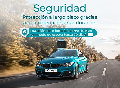 SALIND 11 4G- Localizador GPS para Coches, máquinas, Barcos - Incl. imán - Aprox. 40 días (hasta 70 días en Modo Standby)- Seguimiento en Tiempo Real