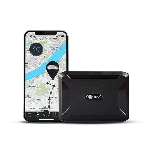 SALIND 11 4G- Localizador GPS para Coches, máquinas, Barcos - Incl. imán - Aprox. 40 días (hasta 70 días en Modo Standby)- Seguimiento en Tiempo Real