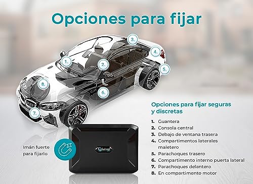 SALIND 11 4G- Localizador GPS para Coches, máquinas, Barcos - Incl. imán - Aprox. 40 días (hasta 70 días en Modo Standby)- Seguimiento en Tiempo Real