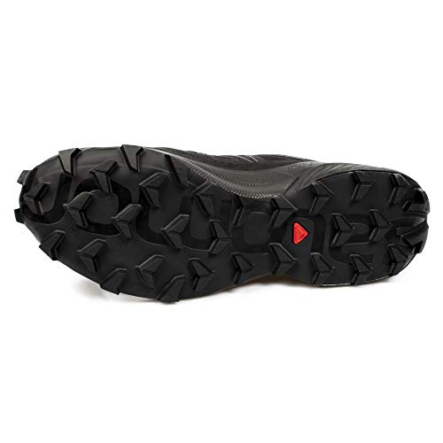 SALOMON Speedcross, Zapatillas de trail running para Hombre, Negro Black Black Phantom, 43 1/3 EU