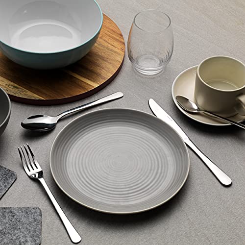 Salter BW06528 Piece Bakewell Juego de cubiertos, Servicio para 6, Espejo de acabado polaco, Cocina Dinnerware con Forks, Cuchillos, cucharada y cucharaditas, Acero inoxidable, 24 piezas