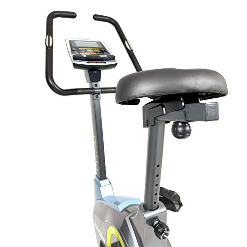 SALTER Fitness PT-1730 - Bicicleta Estática con disco inercia 18kg, 16 niveles de resistencia, pantalla LCD, soporte tablet/movil, peso máx. 130Kg.