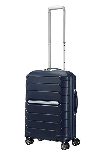 Samsonite Flux Spinner S Equipaje de mano Expansible, 55 cm, 44 L, Azul (Navy Blue)