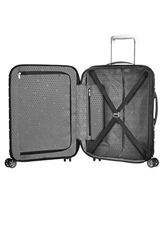 Samsonite Flux Spinner S Equipaje de mano Expansible, 55 cm, 44 L, Negro (Black)