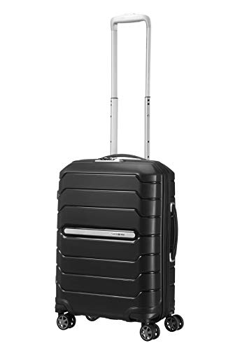 Samsonite Flux Spinner S Equipaje de mano Expansible, 55 cm, 44 L, Negro (Black)