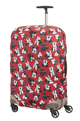 Samsonite Global Travel Accessories Disney - Funda para Maleta en Lycra, M, Rojo (Mickey/Minnie Red)