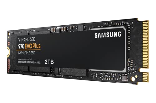 SAMSUNG 970 EVO Plus SSD 2TB - Unidad Interna de Estado sólido M.2 NVMe con tecnología V-NAND (MZ-V7S2T0B/AM)