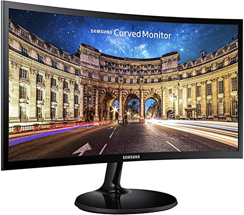 SAMSUNG C24F390 - Monitor Curvo de 24'' (Full HD, 4 ms, 60 Hz, FreeSync, Flicker-Free, LED, VA, 16:9, 3000:1, 1800R, 250 cd/m², HDMI, Base Redonda) Negro