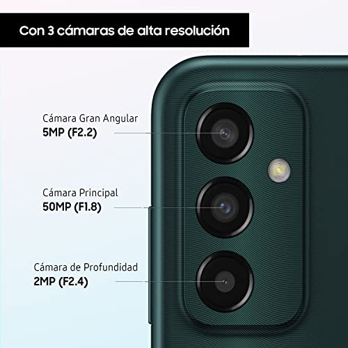 Samsung Galaxy M13 (64 GB) Azul Claro – Teléfono Móvil libre Android, Smartphone con 4GB de RAM [Versión española]