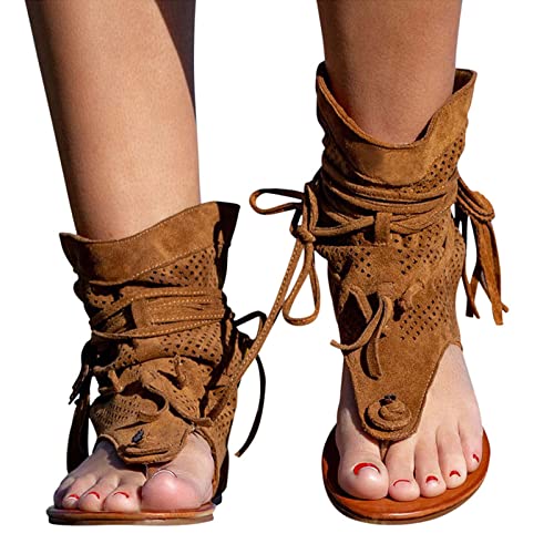 Sandalias Mujer Comodas Vestir Casual RomaHebilla Zapatillas y Chanclas Sandalias de Playa Bohemian Fondo Plano Informal Romanas Zapatos Talla Grande Chanclas Cómodo y Transpirable Elegantes