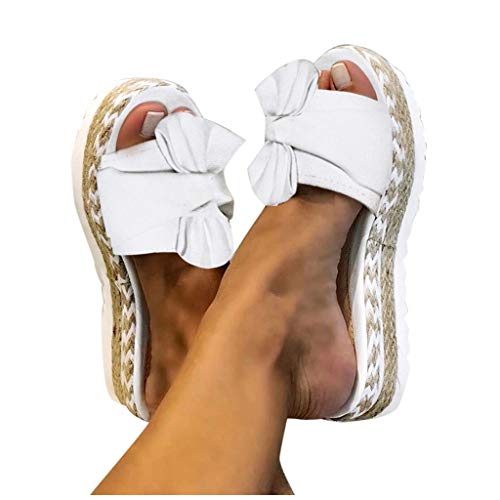 Sandalias Mujer Comodas Zapatillas y Chanclas Casual RomaHebilla Chanclas Cómodo y Transpirable Fondo Plano Informal Romanas Zapatos Talla Grande Sandalias de Playa Bohemian Elegantes