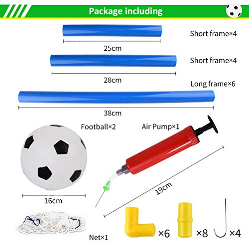 Sanlebi Juguete de Mini portería de fútbol para niños, jardín, 120 x 62 x 46 cm