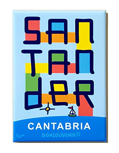 Santander IMAN Souvenir. Modelo MAGNETICO: Santander CANTABRIA ESPAÑA