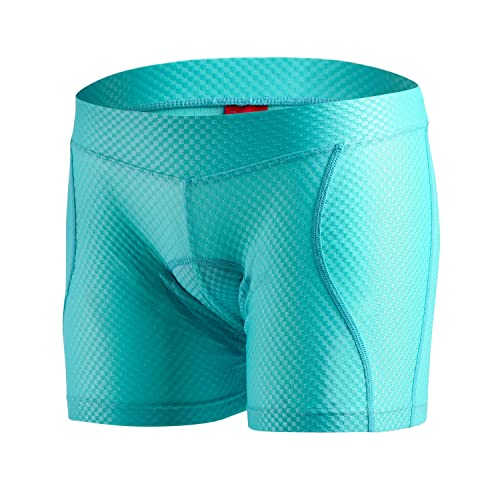 Santic Calzoncillos de Ciclismo para Mujeres,Pantalones Cortos de Bicicletas,Pantalón Interior de Ciclismo para Mujeres Azul M