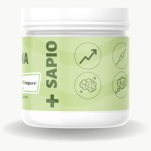 + SAPIO Creatina Monohidratada Creapure - Maximiza Rendimiento y Construye Masa Muscular con Nutrición de Calidad | 300g | Micronizada, en polvo, sin sabores artificiales