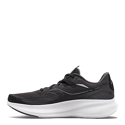 Saucony Ride 15, Zapatillas para Correr Hombre, Black/White, 42.5 EU