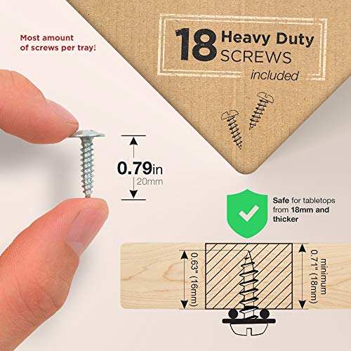 Scanfield Organizador Cables Escritorio Set 2, Bandeja Organizador Escritorio con Flujo de Aire, Bandeja Cables para Escritorios Robusto y Espacioso, Fácil de Instalar, Estante Modular Ordenar Cables