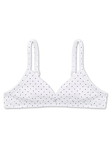 Schiesser Mädchen BH-Bra, Sujetador para Niñas, blanco (weiss 100), 12-13 años