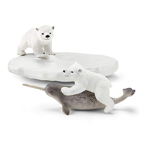 Schleich Figuras de Juguete 42531n Tobogán de Oso Polar