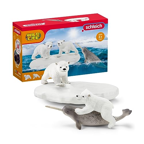 Schleich Figuras de Juguete 42531n Tobogán de Oso Polar