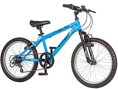 Schwinn Remix - Bicicleta de montaña infantil, ruedas de 20 pulgadas, marco Smartstart en acero ligero, suspensión frontal, 6 velocidades, recomendada para niños entre 5 y 8 años, azul