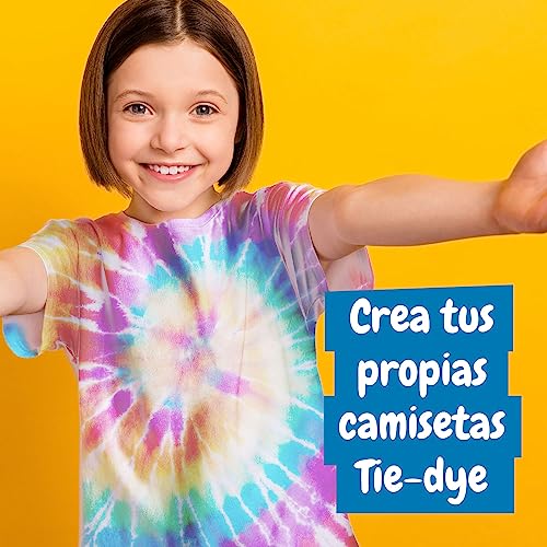 Science4you Fashion Design - Actividades Tie Dye Kit para Niños, Tinte para Ropa y Bolsa Tie Dye de Pintura lavable, Manualidades para Niños 6+ años, Juegos, Juguetes DIY, Regalo para Niño y Niña