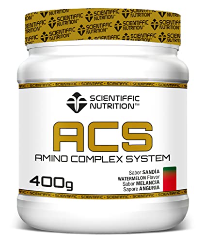 Scientiffic Nutrition - ACS, Aminoácidos Esenciales con Alto Nivel de Proteínas, Combina 9 Tipos de Aminoácidos, Aumenta la Masa Muscular y Mejora la Recuperación - 400g, Sabor Fresa-Kiwi.