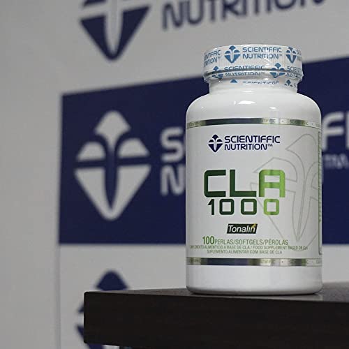 Scientiffic Nutrition - CLA, Ácido Linoleico Conjugado 1000mg, Ácido Graso Esencial que Ayuda al Control del Peso, a Reducir la Grasa y en la Definición Muscular - 100 Cápsulas.