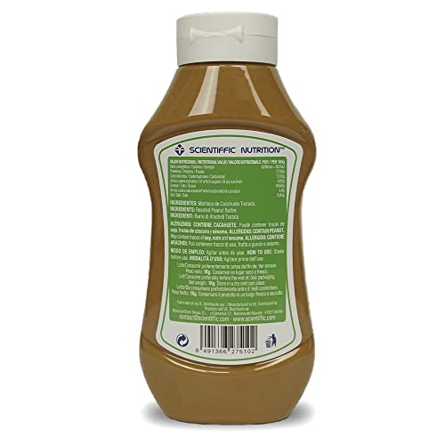 Scientiffic Nutrition - Crema de Cacahuete Tostado 100% Natural, Sin Aceite de Palma ni Azúcar, Original de Brasil - 1kg