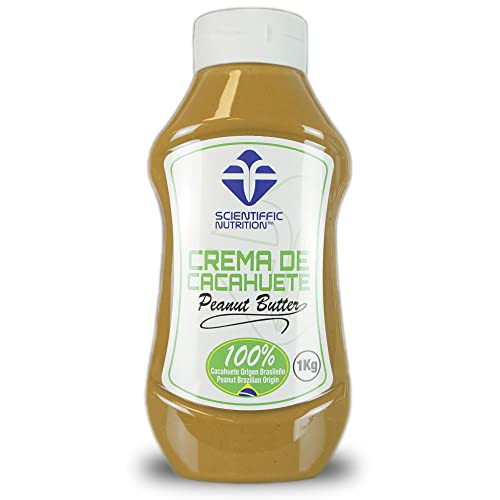 Scientiffic Nutrition - Crema de Cacahuete Tostado 100% Natural, Sin Aceite de Palma ni Azúcar, Original de Brasil - 1kg